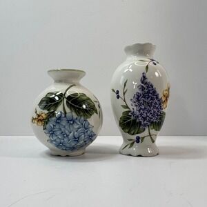 Vintage Garden A Princess House Exclusive Mini Vases Hydrangeas Blueberry